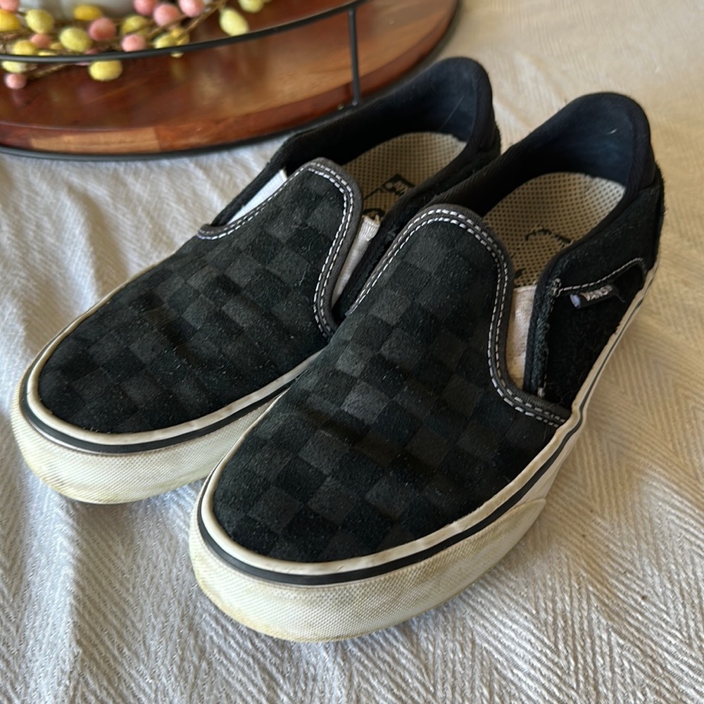 Vans slip-on checkerboard deluxe comfort Ortholite size 6